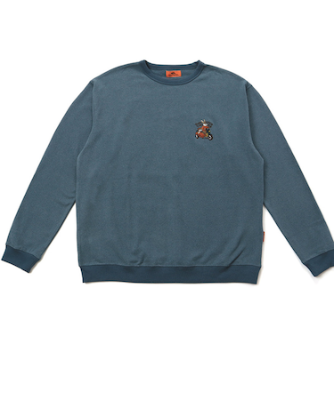 クリフメイヤー（KRIFF MAYER）もちのび 刺繍ロンT 2515600:72:D/BLUE