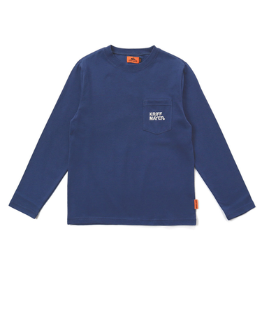 クリフメイヤー(KRIFF MAYER)ジュニア 外遊びイラストロンT(ロゴ) J2517855:74:BLUE
