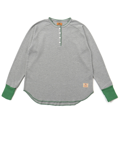 クリフメイヤー（KRIFF MAYER）ハニカムワッフルバイカラーロンT W2517831:15:GRAY