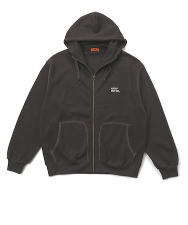 クリフメイヤー（KRIFF MAYER）ハニカムワッフルジップパーカー 2517819:17:CHARCOAL