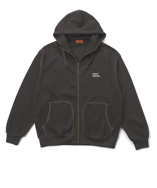 クリフメイヤー（KRIFF MAYER）ハニカムワッフルジップパーカー 2517819:17:CHARCOAL