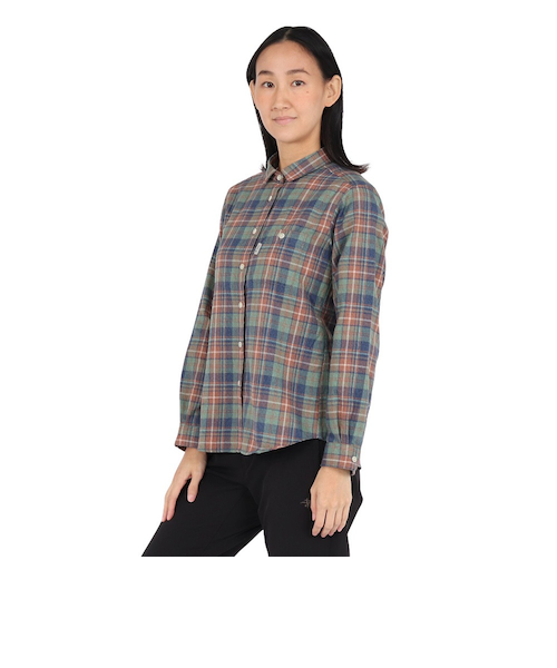 Foxfire（フォックスファイヤー）長袖シャツ TSメランジチェックシャツ