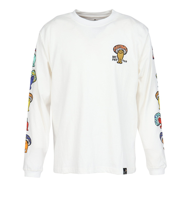 ゴースローキャラバン（GOSLOWCARAVAN）USA/C Hi!PSY!キノコ 長袖Tシャツ 351903 WHT