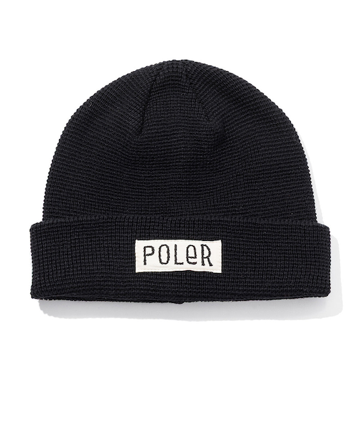 ポーラー（POLER）帽子 WORKERMAN ビーニー 253MCV0104-BLK