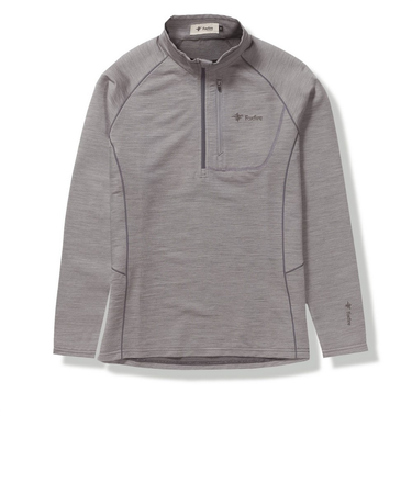 Foxfire（フォックスファイヤー）長袖シャツ PPウールハーフジップ 5115477-020