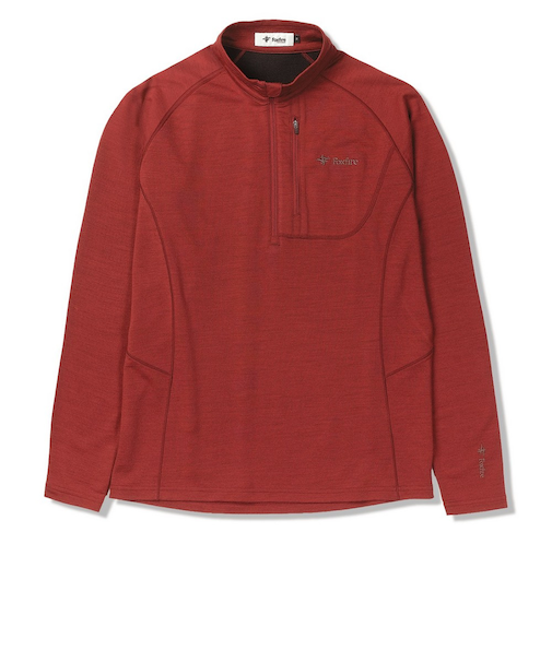 Foxfire（フォックスファイヤー）長袖シャツ PPウールハーフジップ 5115477-097