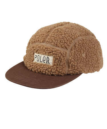 ポーラー（POLER）帽子 ボア フリース 5パネル キャップ 253MCV0090-BEG