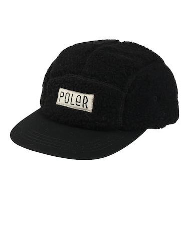 ポーラー（POLER）帽子 ボア フリース 5パネル キャップ 253MCV0090-BLK