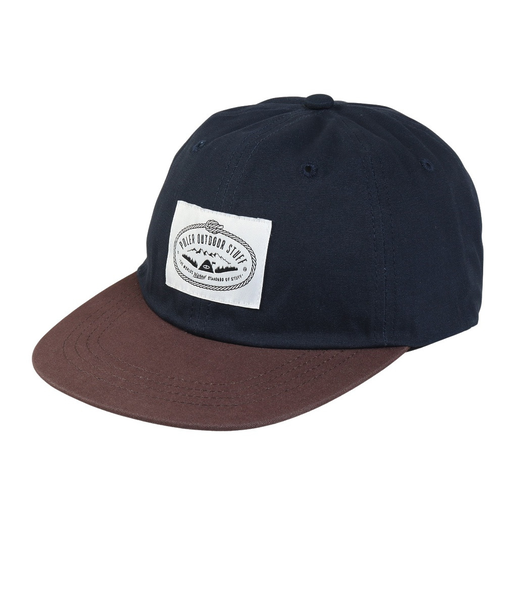 ポーラー（POLER）帽子 コットン DRAW CODE キャップ 253MCV0095-NVY