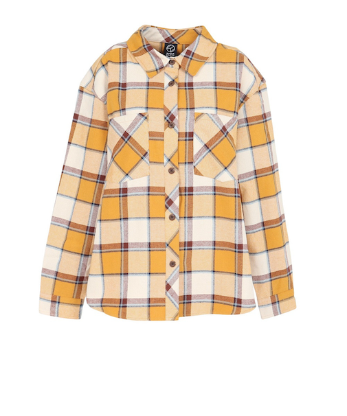 ホールアース（Whole Earth）長袖シャツ カジュアル チェックネルシャツ WE2UDZ71 BEG