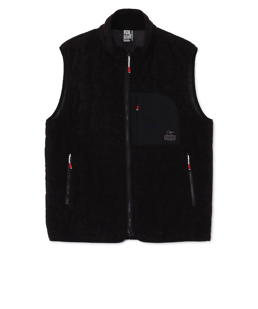 チャムス（CHUMS）ブービーステッチ フリースベスト CH04-1472-K001