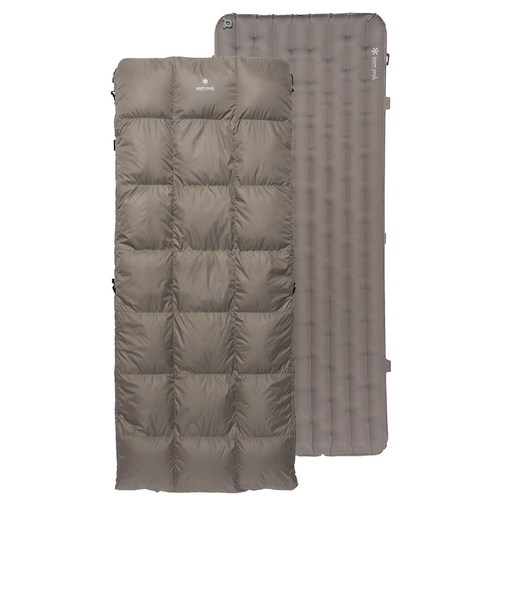 スノーピーク(snow peak)シュラフ 寝袋 封筒型 キャンプ ダウン システムオフトン ワイドマットセット BD-070