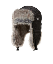 ニューエラ（NEW ERA）帽子 トラッパー Dogear Water Repellent ファー ブラック 14668874