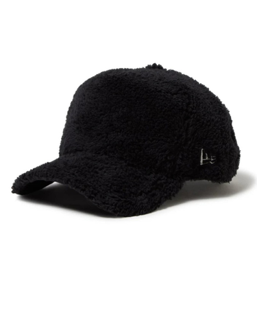 ニューエラ（NEW ERA）帽子 9FORTY A-Frame Mink Fleece ブラック 14668948