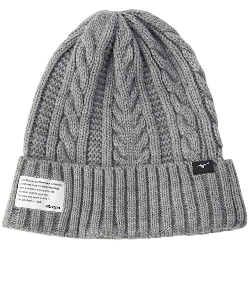 ミズノ（MIZUNO）トレッキング 登山 吸湿発熱 ブレスサーモケーブル編ニットキャップ B2JWC53006