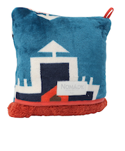 アミナ(amina)ノマディ ブランケット 裏ボア S CCKP4301 SKY STONE