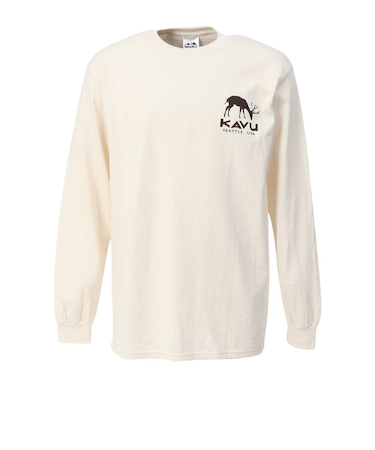 ロングスリーブディア Tシャツ 19822331ナチュラル