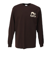 ロングスリーブディア Tシャツ 19822331ダークチョコレート