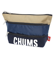 チャムス(CHUMS)トリコロール3ポケットポーチスウェット CH60-3879-N016