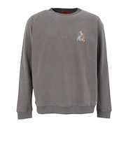 クリフメイヤー(KRIFF MAYER)もちのび刺繍 ロングTシャツ 2515600:15:GRAY