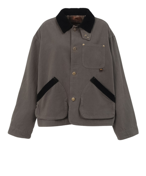 クリフメイヤー（KRIFF MAYER）裏チェックハンティングジャケット W2525118:17:CHARCOAL