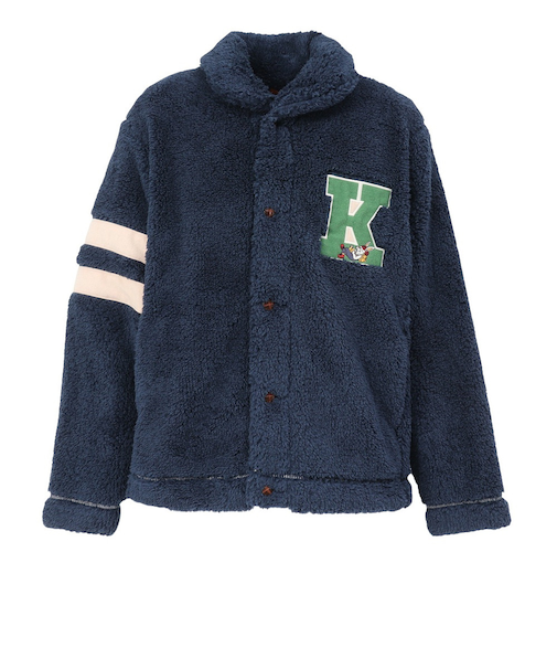 クリフメイヤー（KRIFF MAYER）シャギーボアレタードジャケット 2514401:79:NAVY