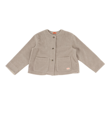 クリフメイヤー（KRIFF MAYER）パイルフリースノーカラージャケット W2525121:26:GREIGE