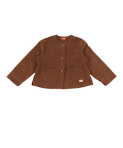 クリフメイヤー（KRIFF MAYER）パイルフリースノーカラージャケット W2525121:29:BROWN