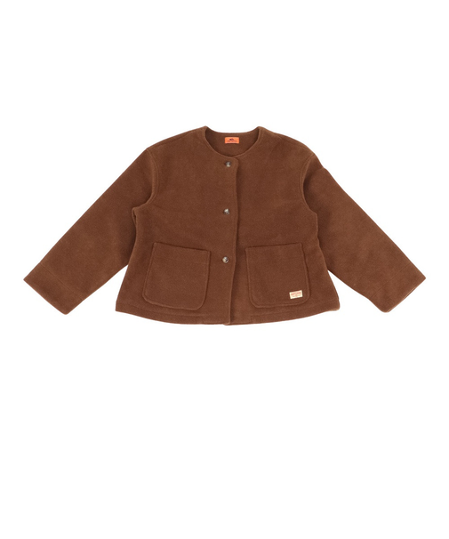 クリフメイヤー（KRIFF MAYER）パイルフリースノーカラージャケット W2525121:29:BROWN