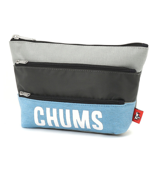 チャムス（CHUMS）トリコロール3ポケットポーチスウェット CH60-3879-A110