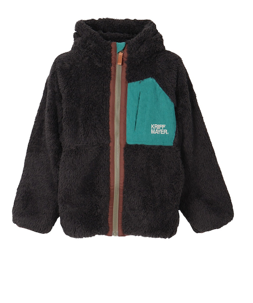 クリフメイヤー（KRIFF MAYER）ジュニア シャギーボアフードジャケット J2514413:19:BLACK
