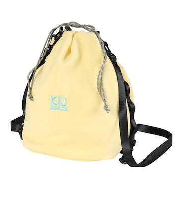 キウ（Kiu）フリースドローストリングバッグ L K488-987