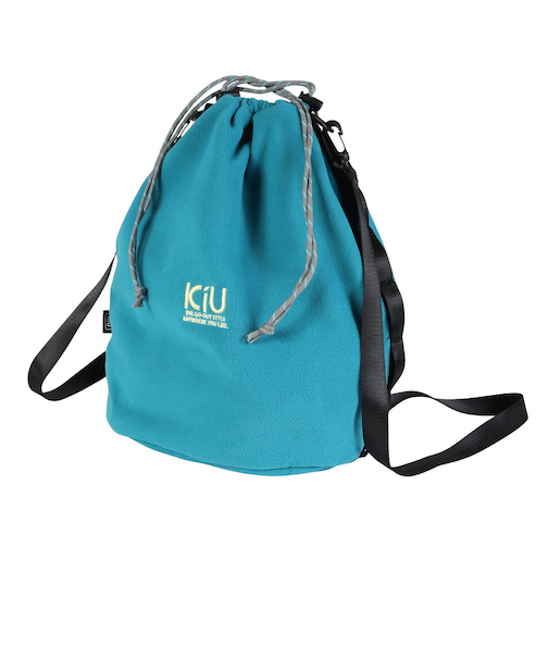 キウ（Kiu）フリースドローストリングバッグ L K488-917