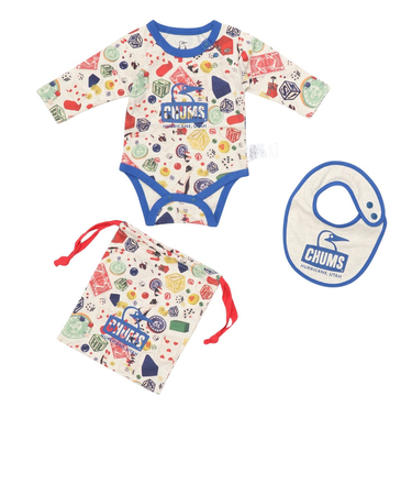 チャムス(CHUMS)ベビー パターンド ロングスリーブ ギフト セット CH27-1040-Z379
