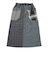 ゴースローキャラバン（GOSLOWCARAVAN）ウール ライク ファブリック クレイジー 脇ポケスカート 350207 GRY