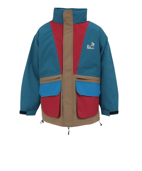 ゴースローキャラバン(GOSLOWCARAVAN)2レイヤー クレイジー フードインスタンド ブルゾン 350235 CRZ1… ゴースローキャラバン（GOSLOWCARAVAN）2レイヤー クレイジー フード