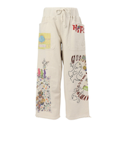 ゴースローキャラバン（GOSLOWCARAVAN）空紡糸裏毛 落描きMIX TRA スウェットパンツ 352613 IVY