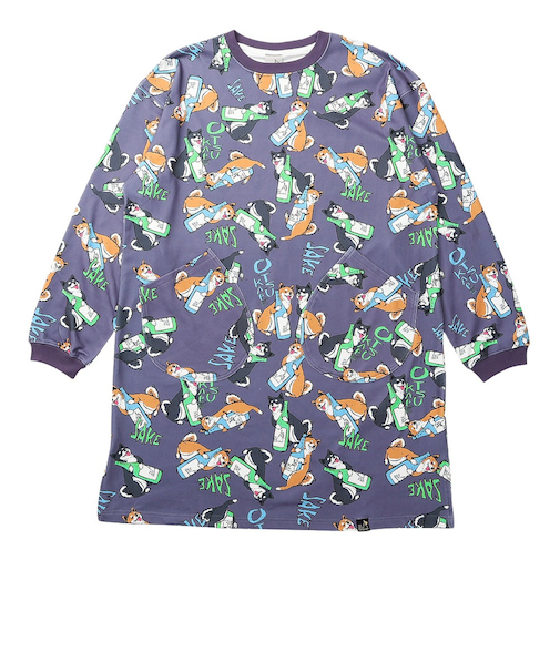 ゴースローキャラバン（GOSLOWCARAVAN）寝るまで気持ちいい総柄スムースワンピース 356116 PPL