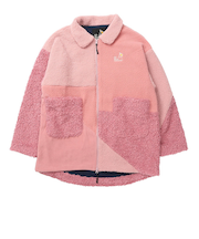 ゴースローキャラバン（GOSLOWCARAVAN）ボア×フリース パッチワークコート 350219 PNK