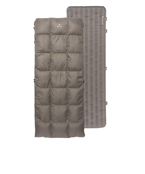 スノーピーク（snow peak）シュラフ 寝袋 封筒型 キャンプ ダウン システムオフトン スリムマットセット BD-060