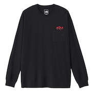 ザ・ノース・フェイス（THE NORTH FACE）ロンT フラッシュドライフラワーロゴ長袖Tシャツ NT82535 K