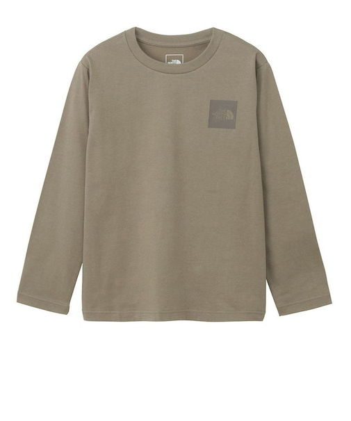 ザ・ノース・フェイス（THE NORTH FACE）キッズ ロングスリーブスモールスクエアロゴTシャツ NTJ32357 MR