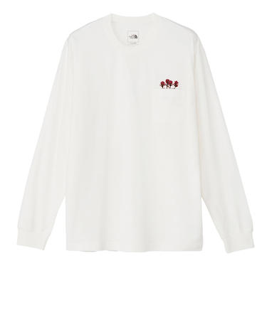 ザ・ノース・フェイス（THE NORTH FACE）ロンT フラッシュドライフラワーロゴ長袖Tシャツ NT82535 OW