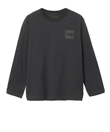 ザ・ノース・フェイス(THE NORTH FACE)キッズ ロングスリーブスモールスクエアロゴTシャツ NTJ32357 AG