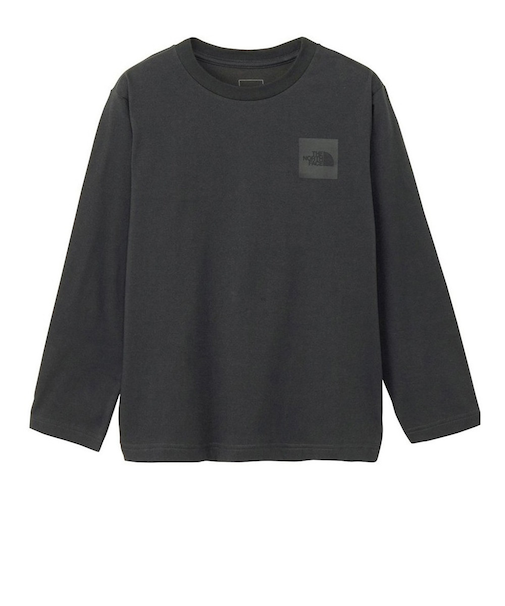 ザ・ノース・フェイス(THE NORTH FACE)キッズ ロングスリーブスモールスクエアロゴTシャツ NTJ32357 AG