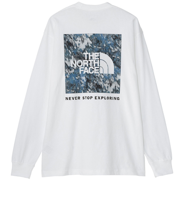 ザ・ノース・フェイス（THE NORTH FACE）長袖Tシャツ ロンT ロングトスリーブスクエアデジタルグラフィック Tシャツ NT82545 W