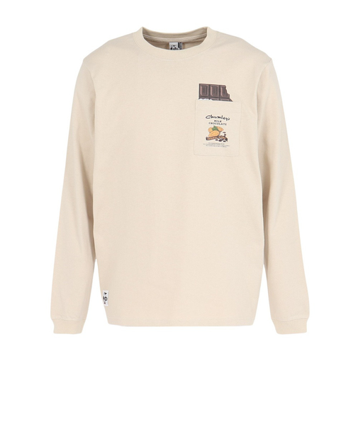 チャムス（CHUMS）ホットチョコレートポケットブラッシュド 長袖Tシャツ CH01-2659-G057