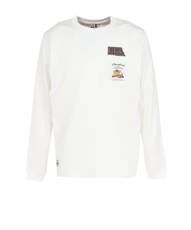 チャムス（CHUMS）ホットチョコレートポケットブラッシュド 長袖Tシャツ CH01-2659-W001