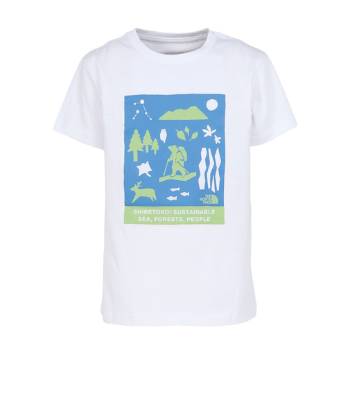 ザ・ノース・フェイス（THE NORTH FACE）ジュニア 半袖Tシャツ SHIRETOKO NTJ32534ST W