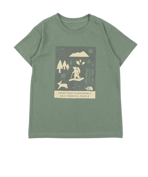 ザ・ノース・フェイス（THE NORTH FACE）ジュニア 半袖Tシャツ シレトコトコ NTJ32534ST DG